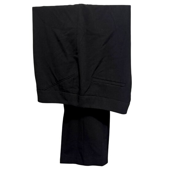 Chico's Black Dress Pants Straight Leg Pockets Classic Career 2.5 Short M 12/14 - Picture 1 of 6
